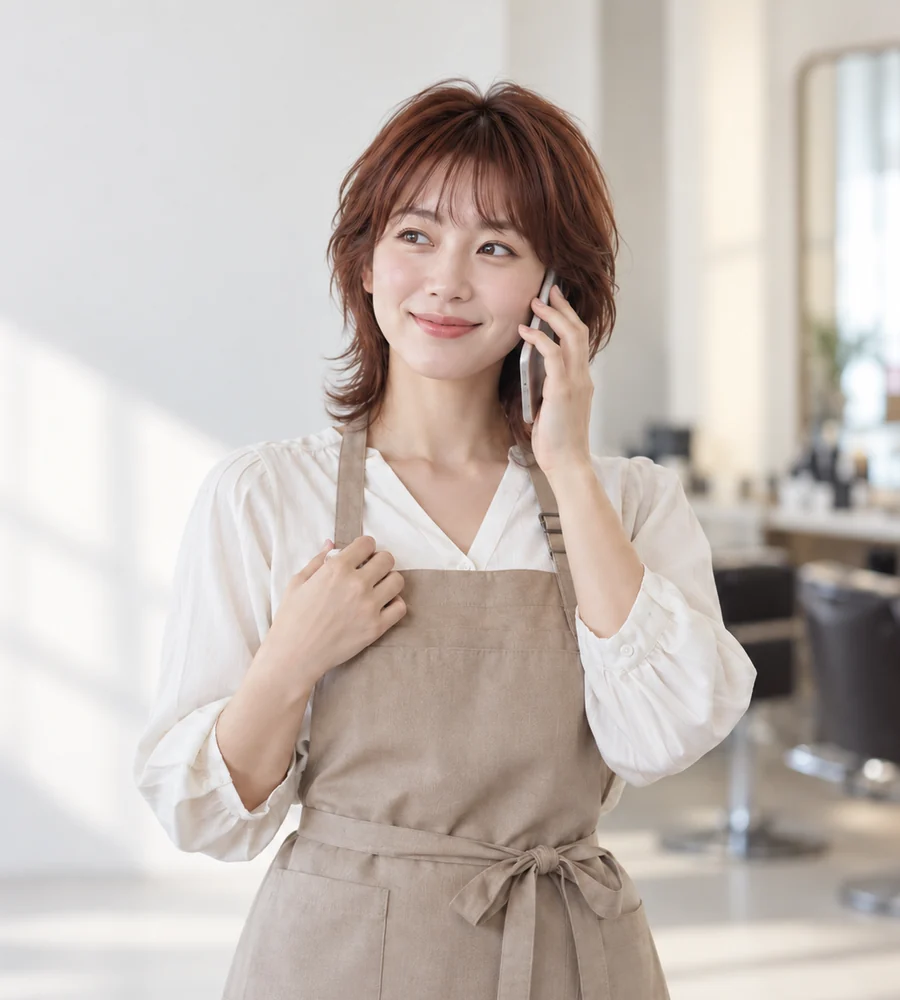 진해 일수 대출 상담을 휴대전화로 안내받는 고객